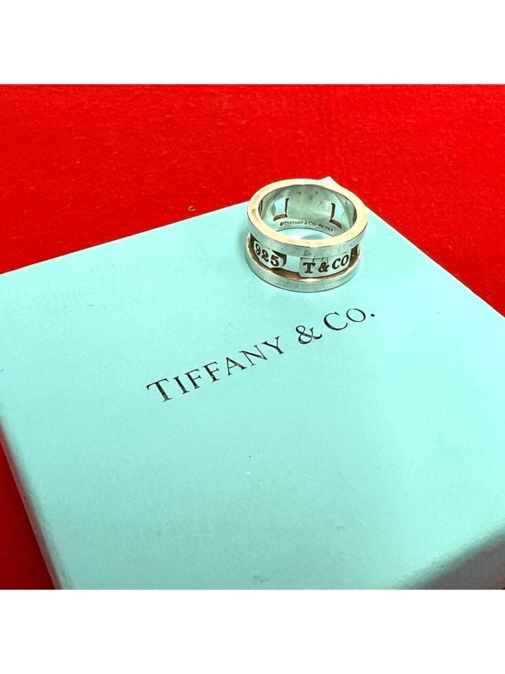 Tiffany & Co Vintage Element Ring 925 Sterling Silver